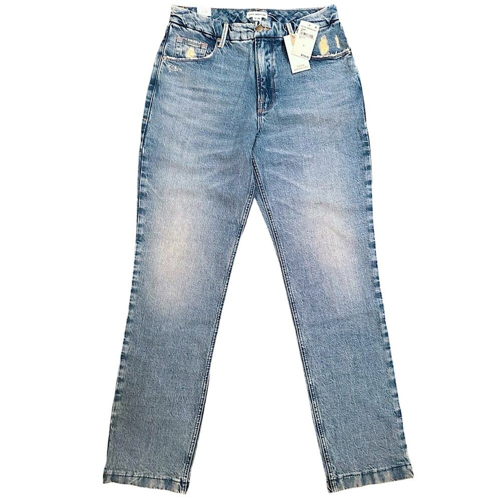 NWT Good American Good Icon High Waisted Straight Jeans Size 8/29 Retail $150